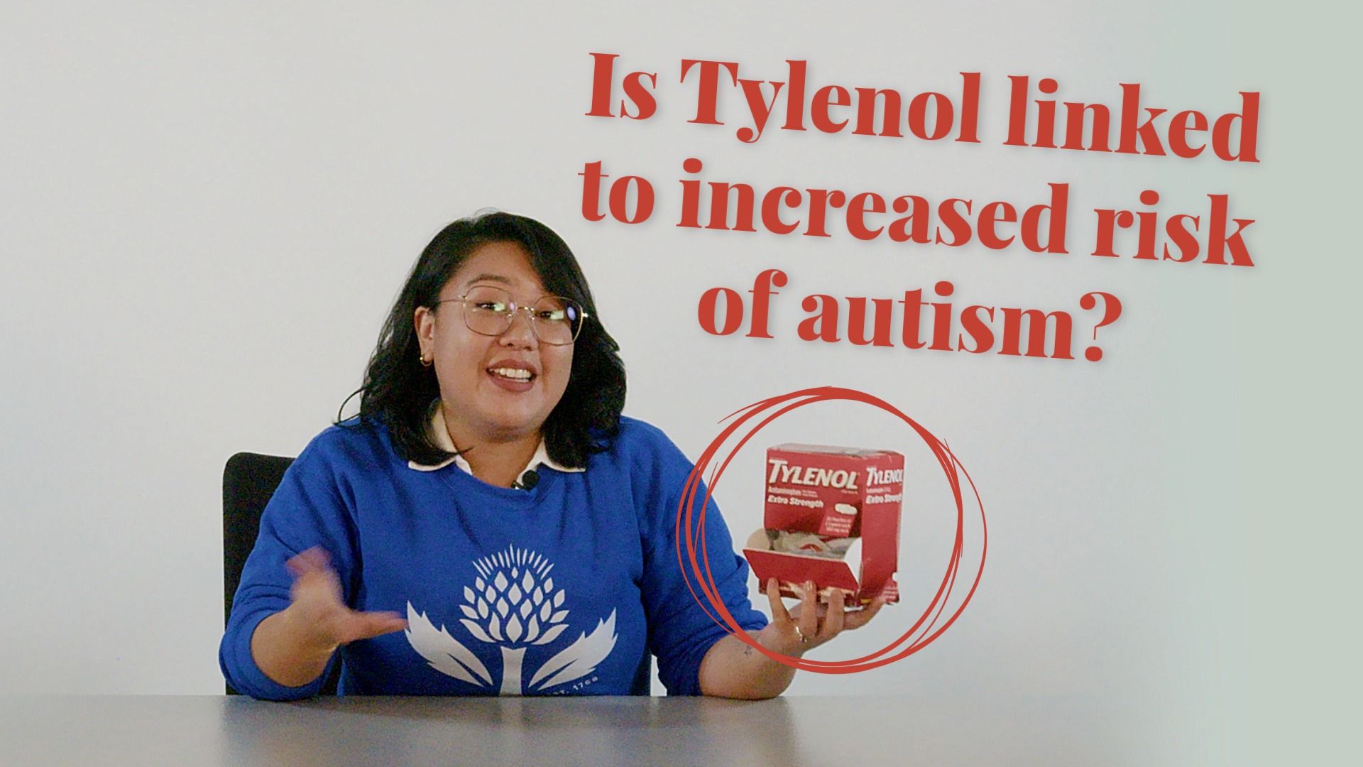 Novinho rasga a cala legging da personal e fode sua bucetinha gostosa - Person in Britannica sweatshirt at table holding a box of Tylenol; big red text reads, “Is Tylenol linked to increased risk of autism?”
